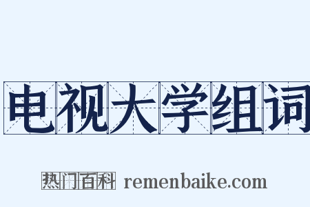 电视大学组词是什么意思的图片